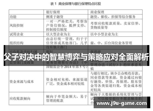 父子对决中的智慧博弈与策略应对全面解析